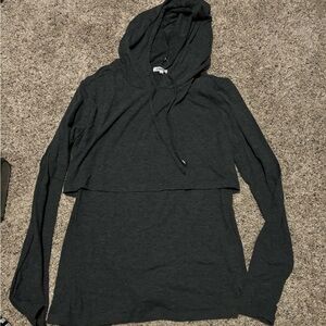 Green nursing hoodie, medium